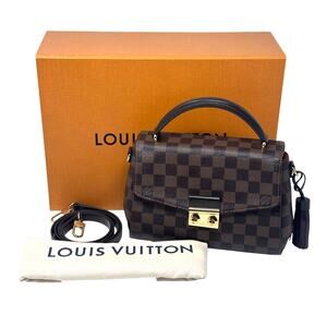 Louis Vuitton LV Damier Ebene Croisette Crossbody Bag Full Inclusion